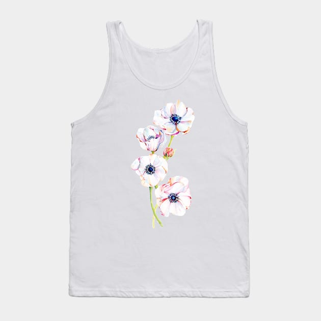 Asymmetrical Anemones Tank Top by QuirkybyDesign